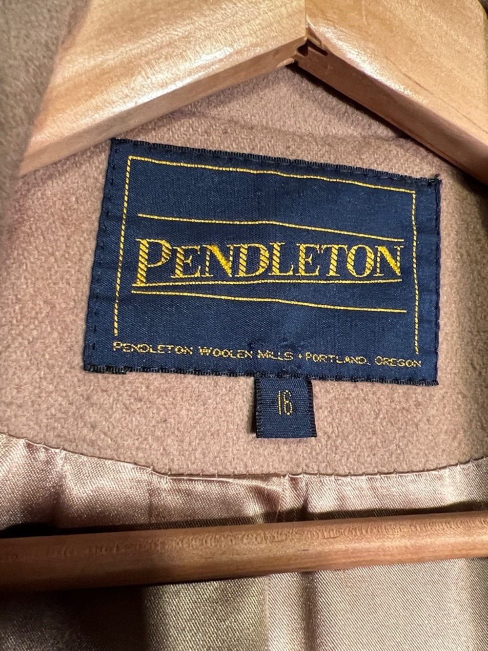 Pendleton Preppy Wool Double Breasted Vintage Coa… - image 2